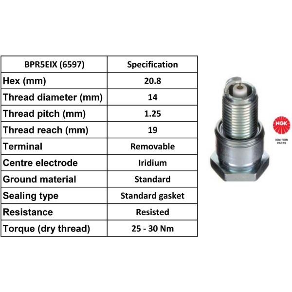 NGK NGK Spark Plug BPR5EIX Plugs [Box 4]